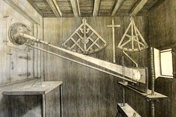 Instrumentos con los que Hevelius observó el Sol