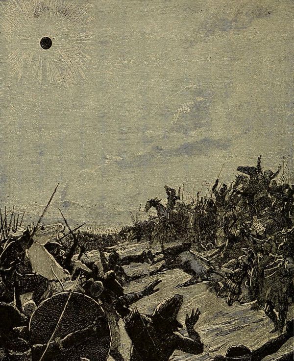 Eclipse solar durante la batalla del río Halis