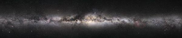 Vista panorámica de 360° de la Vía Láctea desde la Tierra