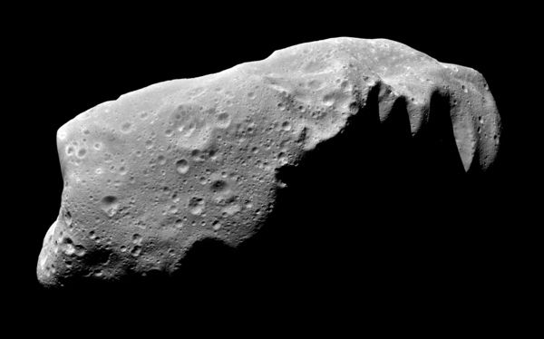 La superficie del asteroide (243) Ida